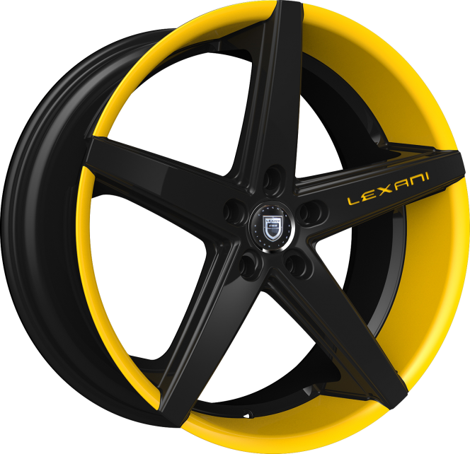 Lexani R-Four - Custom Yellow and Black Finish